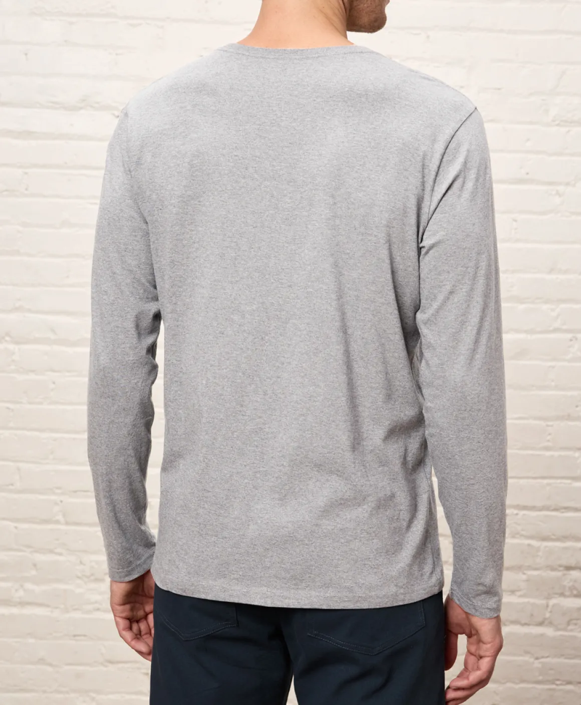 Organic Softspun Essential Crewneck Long Sleeve Tee