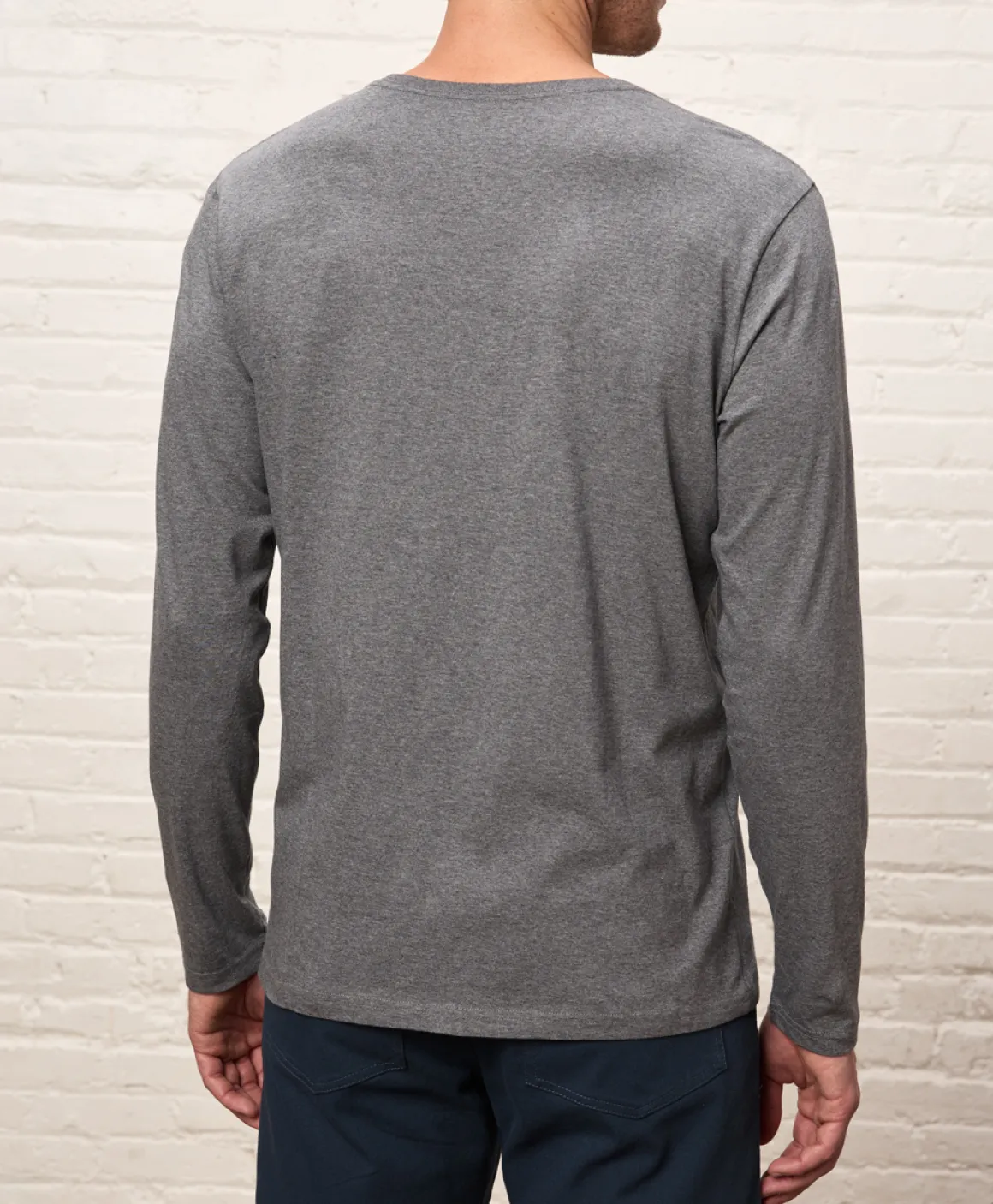 Organic Softspun Essential Crewneck Long Sleeve Tee