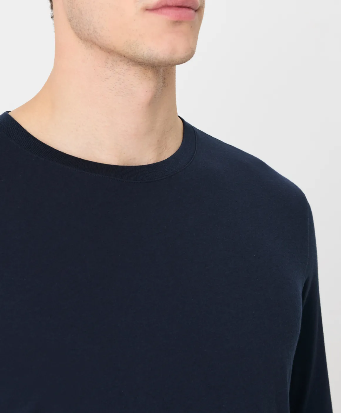 Organic Softspun Essential Crewneck Long Sleeve Tee
