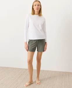 Organic Softspun Essential Crewneck Long Sleeve Tee