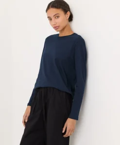 Organic Softspun Essential Crewneck Long Sleeve Tee
