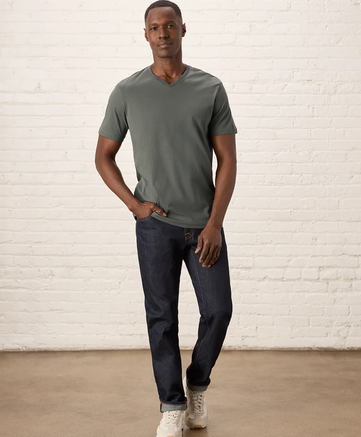 Organic Softspun Essential V-Neck Tee
