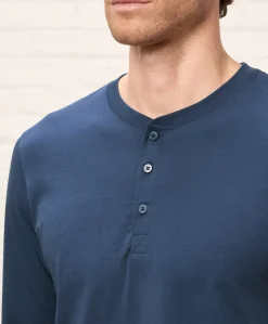 Organic Softspun Long Sleeve Henley