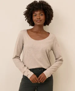 Organic Softspun Long Sleeve Scoop Neck Tee
