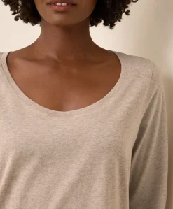 Organic Softspun Long Sleeve Scoop Neck Tee