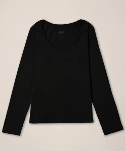 Organic Softspun Long Sleeve Scoop Neck Tee