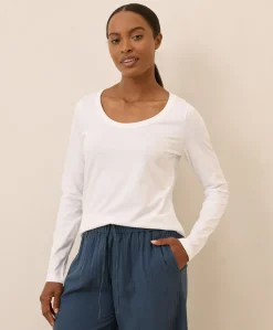 Organic Softspun Long Sleeve Scoop Neck Tee