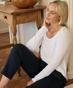 Organic Softspun Long Sleeve Scoop Neck Tee