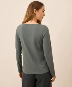 Organic Softspun Long Sleeve Scoop Neck Tee