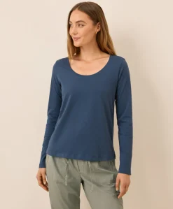 Organic Softspun Long Sleeve Scoop Neck Tee