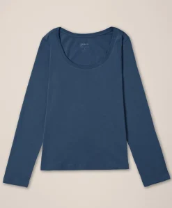 Organic Softspun Long Sleeve Scoop Neck Tee