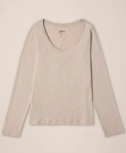 Organic Softspun Long Sleeve Scoop Neck Tee
