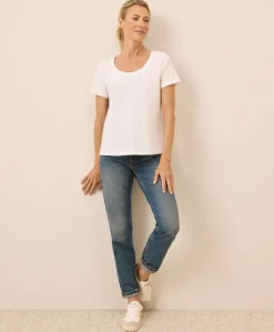 Organic Softspun Scoop Neck Tee