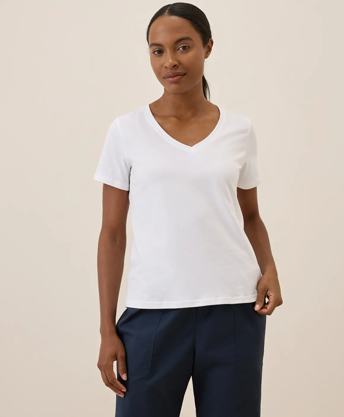 Organic Softspun V-Neck Tee