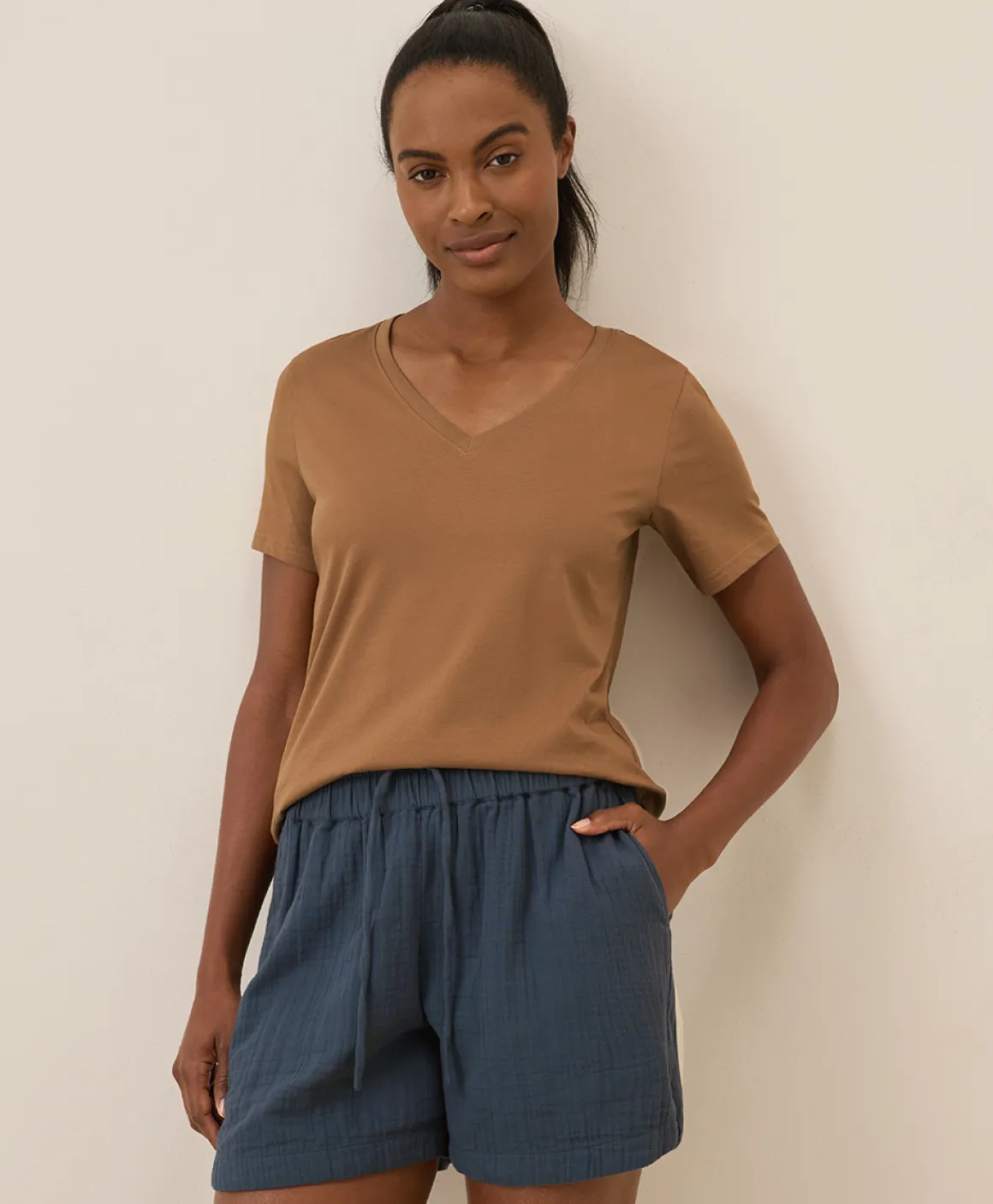 Organic Softspun V-Neck Tee