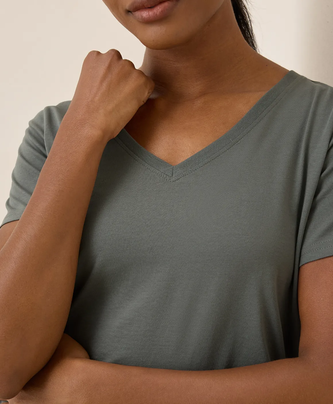 Organic Softspun V-Neck Tee