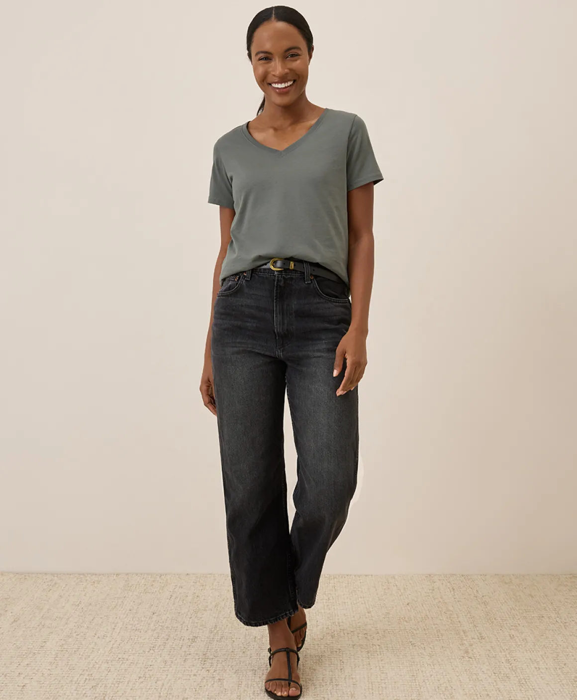 Organic Softspun V-Neck Tee