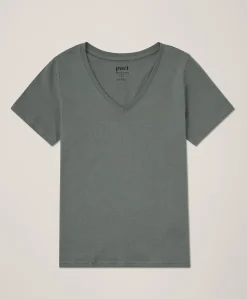 Organic Softspun V-Neck Tee