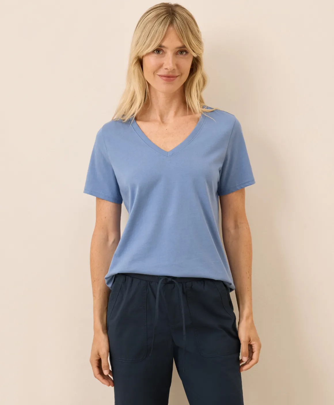 Organic Softspun V-Neck Tee
