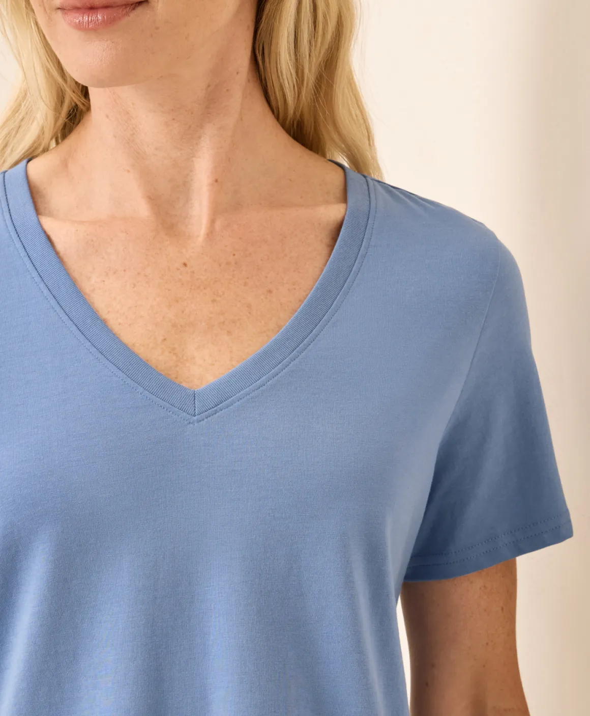 Organic Softspun V-Neck Tee