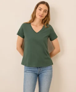 Organic Softspun V-Neck Tee