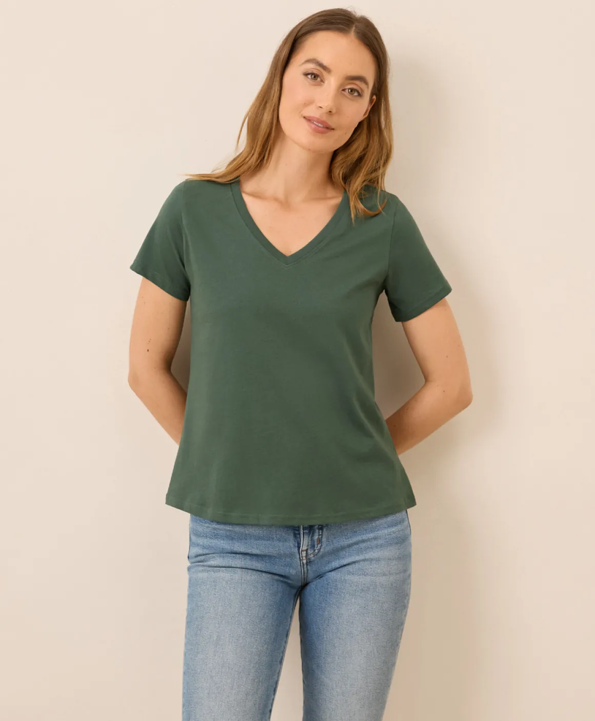 Organic Softspun V-Neck Tee