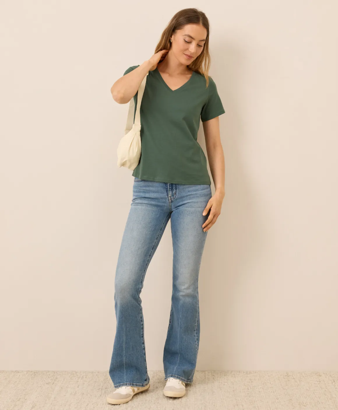 Organic Softspun V-Neck Tee