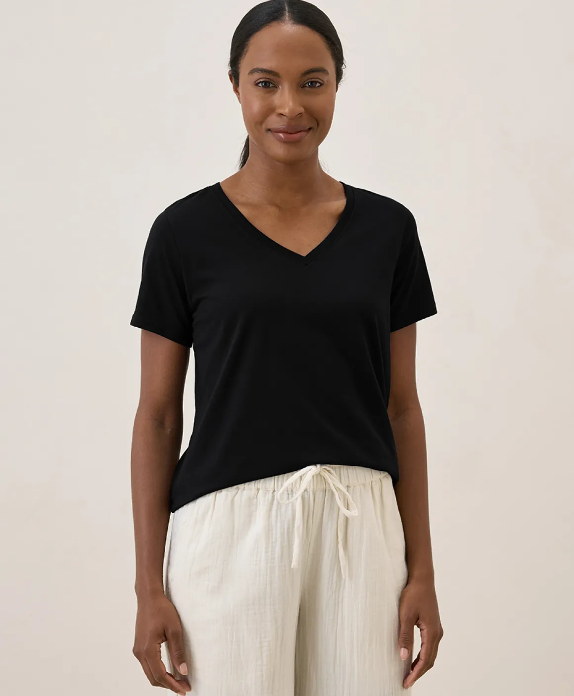 Organic Softspun V-Neck Tee