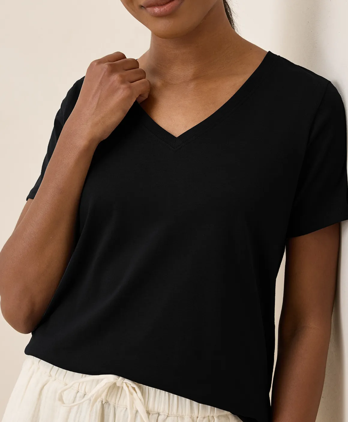 Organic Softspun V-Neck Tee