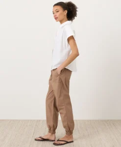 Organic Stretch Poplin Jogger
