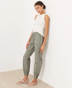 Organic Stretch Poplin Jogger