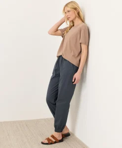 Organic Stretch Poplin Jogger