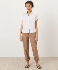 Organic Stretch Poplin Jogger