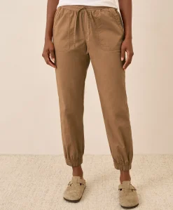 Organic Stretch Poplin Jogger