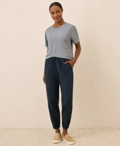 Organic Stretch Poplin Jogger