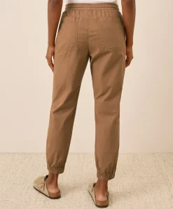 Organic Stretch Poplin Jogger