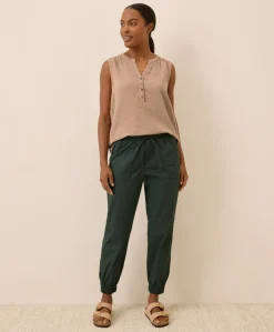 Organic Stretch Poplin Jogger