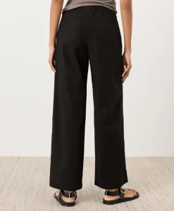 Organic Stretch Poplin Wide Leg Pant