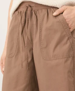 Organic Stretch Poplin Wide Leg Pant