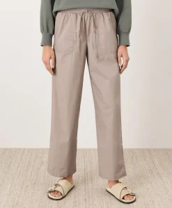 Organic Stretch Poplin Wide Leg Pant