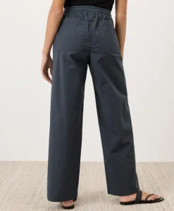 Organic Stretch Poplin Wide Leg Pant