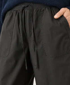 Organic Stretch Poplin Wide Leg Pant