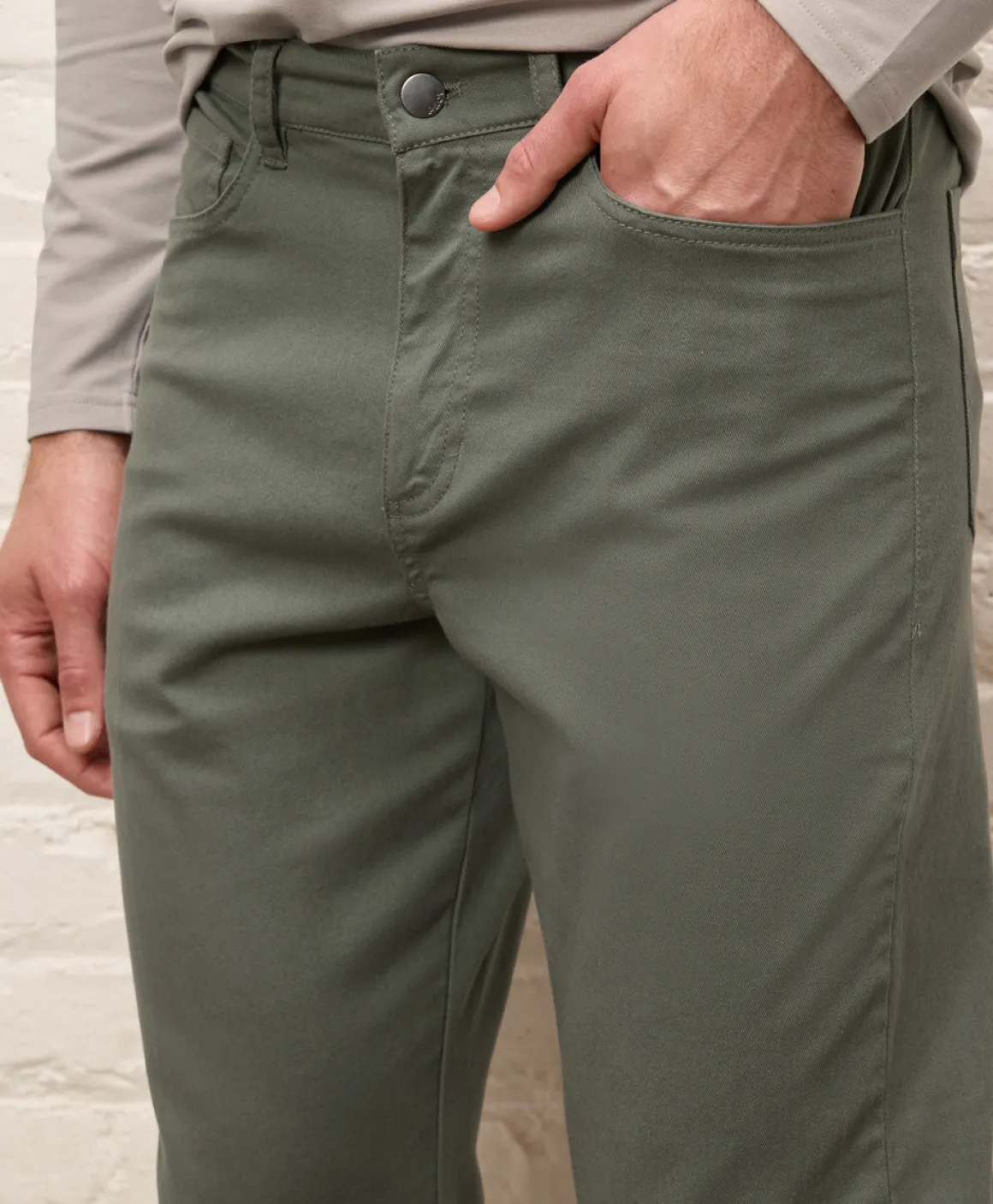 Organic Stretch Twill 5-Pocket Pant