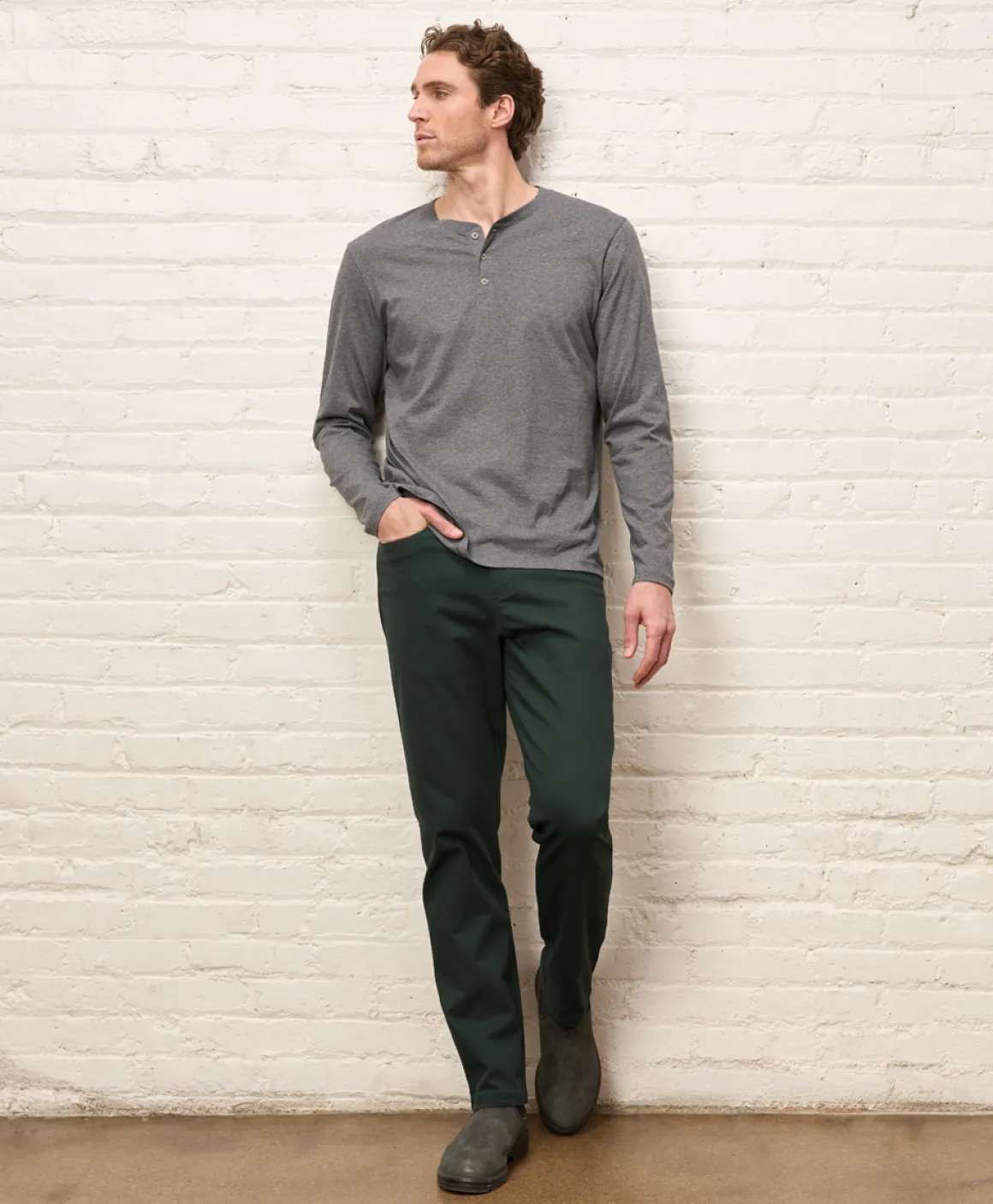 Organic Stretch Twill 5-Pocket Pant