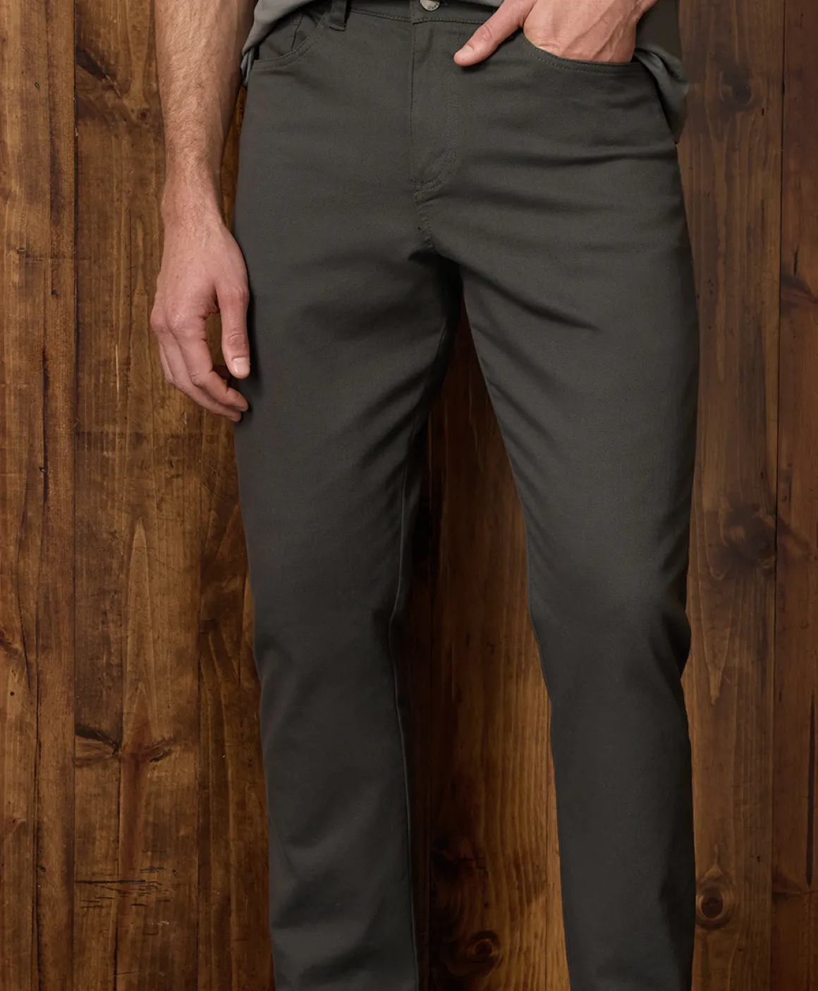 Organic Stretch Twill 5-Pocket Pant
