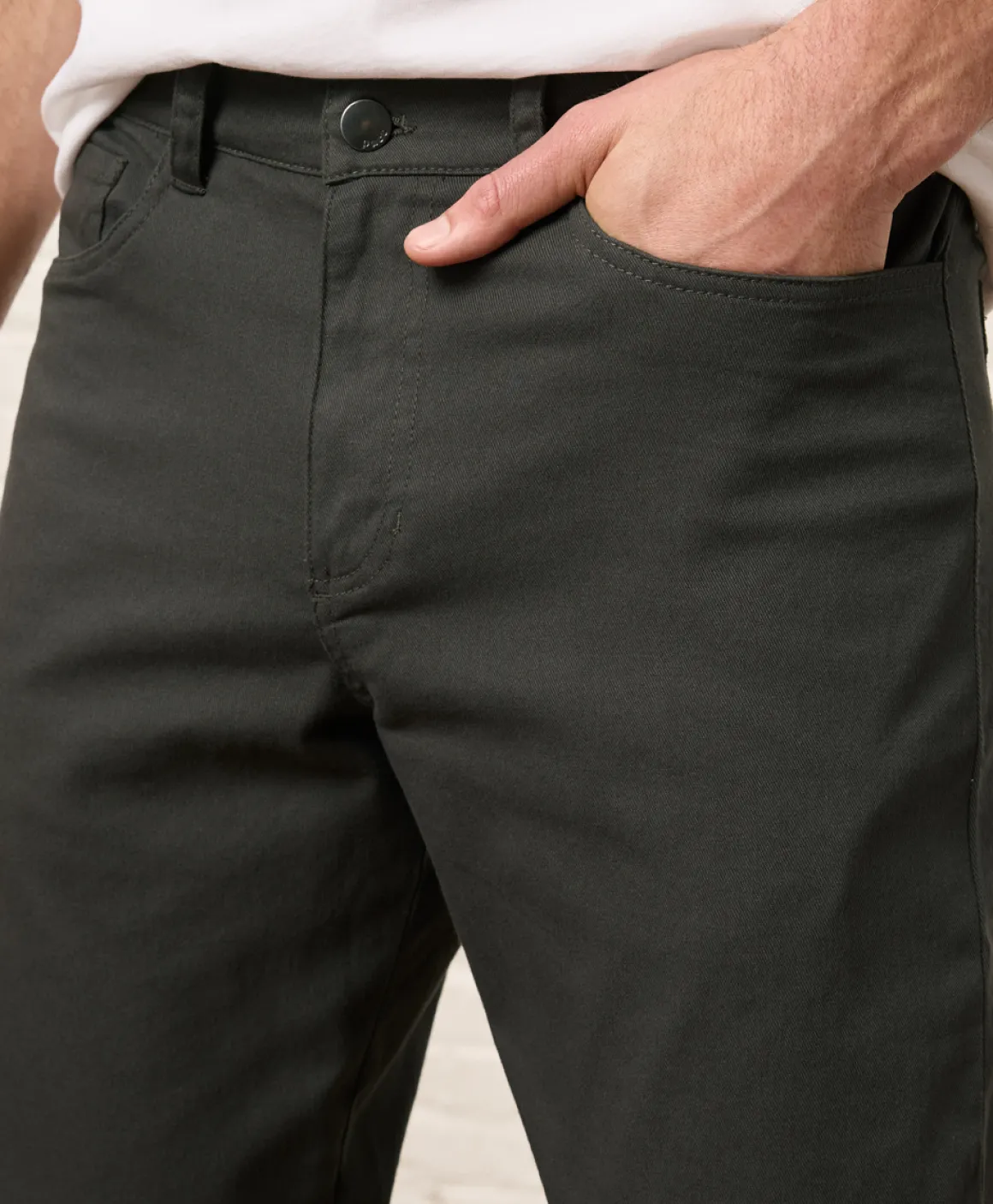 Organic Stretch Twill 5-Pocket Pant