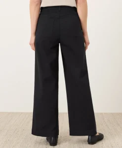 Organic Stretch Twill Wide Leg Pant