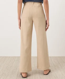 Organic Stretch Twill Wide Leg Pant