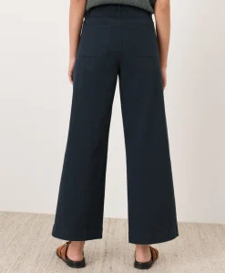 Organic Stretch Twill Wide Leg Pant