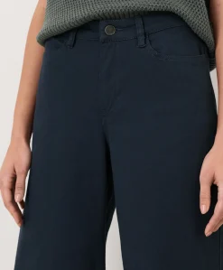 Organic Stretch Twill Wide Leg Pant